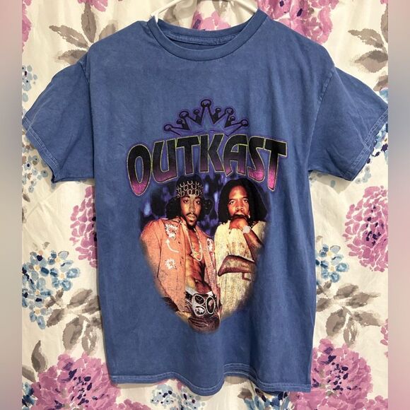 Official Outkast T-Shirt - Blue Graphic Design - Size Medium - Brand New UNISEX - Picture 1 of 4